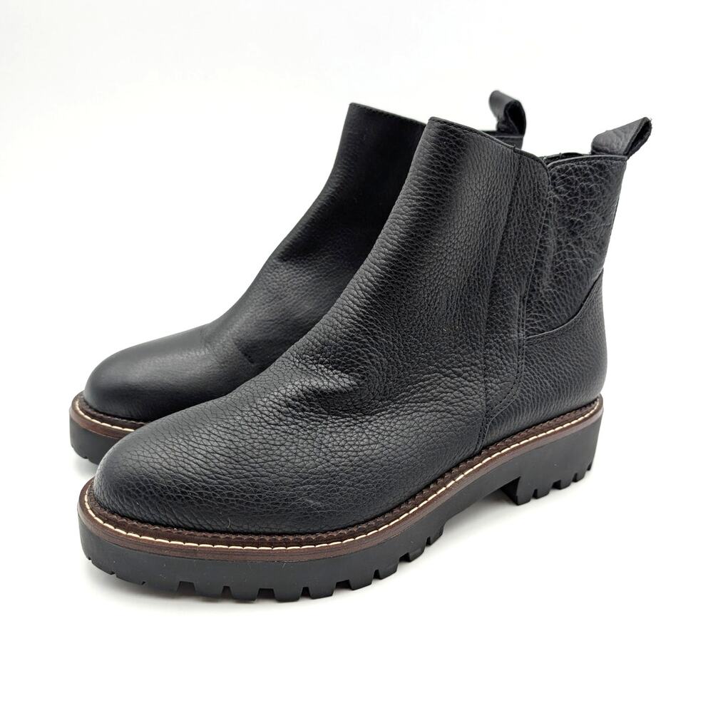 Nordstrom Miller 2 Water Resistant Boots Side Zip Women's Black Size US7M EU37